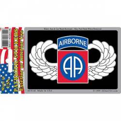 United States Army 82nd Airborne Division Logo - Prismatic Rectangle Sticker