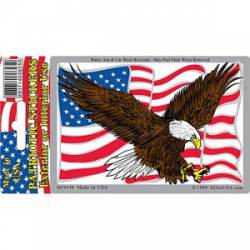 United States Of America Eagle - Prismatic Rectangle Sticker