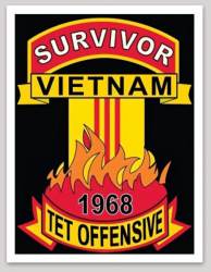 Survivor Vietnam 1968 Tet Offensive - Vinyl Sticker