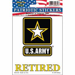U.S. Army Retired - Clear Window Sticker