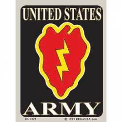 United States Army 25th Division - Prismatic Rectangle Sticker