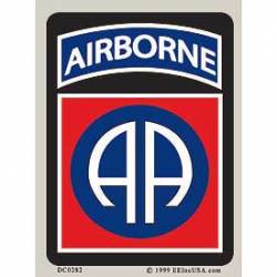United States Army 82nd Airborne Division - Prismatic Rectangle Sticker