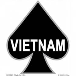 Vietnam Spade - Clear Window Sticker