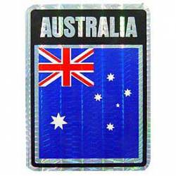 Australia Flag - Prismatic Rectangle Sticker