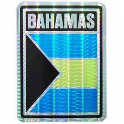 Bahamas Flag - Prismatic Rectangle Sticker
