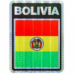 Bolivia Flag - Prismatic Rectangle Sticker
