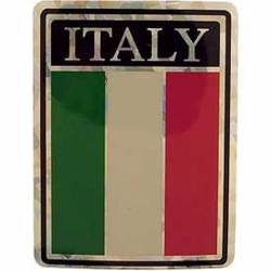 Italy Flag - Prismatic Rectangle Sticker
