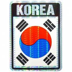 South Korea Flag - Prismatic Rectangle Sticker