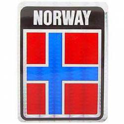 Norway Flag - Prismatic Rectangle Sticker