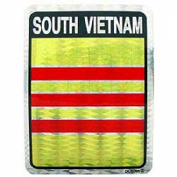 South Vietnam Flag - Prismatic Rectangle Sticker