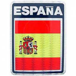Spain Flag - Prismatic Rectangle Sticker