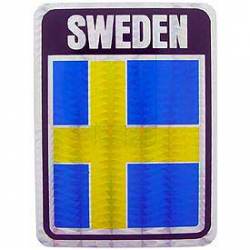Sweden Flag - Prismatic Rectangle Sticker