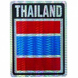 Thailand Flag - Prismatic Rectangle Sticker