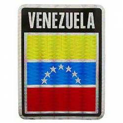 Venezuela Flag - Prismatic Rectangle Sticker