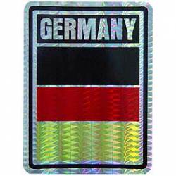 Germany Flag - Prismatic Rectangle Sticker