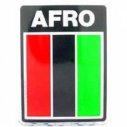 African American Flag - Prismatic Rectangle Sticker