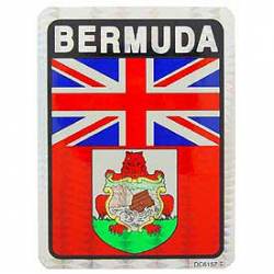 Bermuda Flag - Prismatic Rectangle Sticker