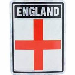 England Flag - Prismatic Rectangle Sticker