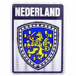 Nederland Flag - Prismatic Rectangle Sticker