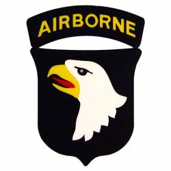 United States Army 101st Airborne Division - Clear Window Decal
