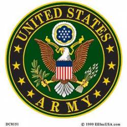 United States Army Logo - Clear Window Decal