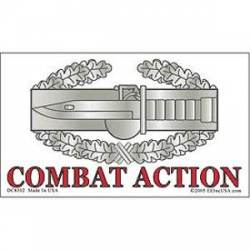 United States Army Combat Action - Clear Window Decal