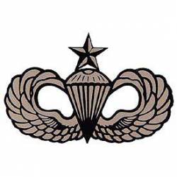 United States Army Parachute Senior - Clear Window Decal