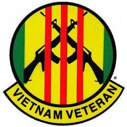 Vietnam Veteran & Rifles - Clear Inside Window Decal