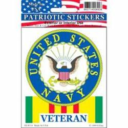 United States Navy Vietnam Veteran - Clear Window Decal