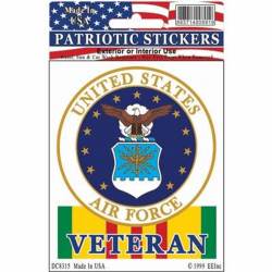 United States Air Force Vietnam Veteran - Clear Window Decal
