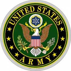 United States Army Logo - 12" Prismatic Round Sticker