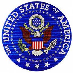 United States of America Seal Logo - 12" Prismatic Sticker