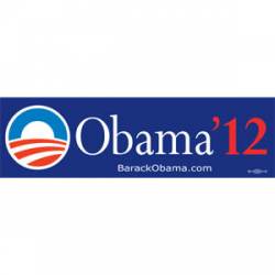 Barack Obama '12 - Navy Blue Bumper Sticker