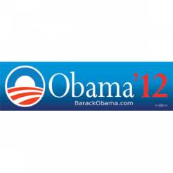Barack Obama '12 - Two Tone Bumper Sticker