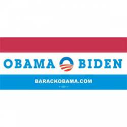 Obama Biden Red White Blue - Bumper Sticker