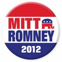 Mitt Romney Elephant 2012 - Button