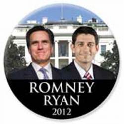 Romeny Ryan 2012 White House - Button