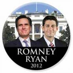 Romeny Ryan 2012 White House - 3 Inch Button
