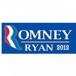Romney Ryan 2012 - Navy Bumper Sticker