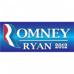 Romney Ryan 2012 - Two Tone Bumper Sticker