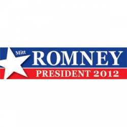 Mitt Romney For President Red - Bumper Sticker