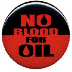 No Blood For Oil - Button