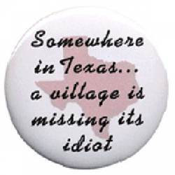 Village Idiot Missing - Button