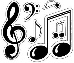 Music Shapes Sticker