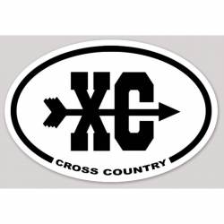 Cross Country - Oval Sticker