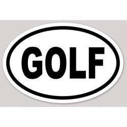 Golf - Oval Sticker