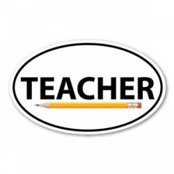 Teacher - Oval Sticker