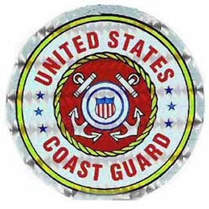 Coast Guard Round Sticker