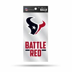 Houston Texans Battle Red Slogan - Double Up Die Cut Decal Set
