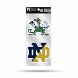 University Of Notre Dame Fighting Irish Split Logo - Double Up Die Cut Decal Set